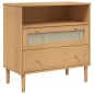 vidaXL Aparador SENJA aspecto de ratán madera pino marrón 80x40x80 cm vidaXL Aparador SENJA aspecto de ratán madera pino marrón 80x40x80 cm