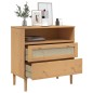 vidaXL Aparador SENJA aspecto de ratán madera pino marrón 80x40x80 cm vidaXL Aparador SENJA aspecto de ratán madera pino marrón 80x40x80 cm