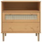 vidaXL Aparador SENJA aspecto de ratán madera pino marrón 80x40x80 cm vidaXL Aparador SENJA aspecto de ratán madera pino marrón 80x40x80 cm