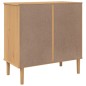 vidaXL Aparador SENJA aspecto de ratán madera pino marrón 80x40x80 cm vidaXL Aparador SENJA aspecto de ratán madera pino marrón 80x40x80 cm