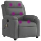 vidaXL Sillón de masaje reclinable de tela gris oscuro vidaXL Sillón de masaje reclinable de tela gris oscuro
