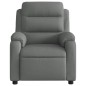 vidaXL Sillón de masaje reclinable de tela gris oscuro vidaXL Sillón de masaje reclinable de tela gris oscuro