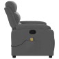 vidaXL Sillón de masaje reclinable de tela gris oscuro vidaXL Sillón de masaje reclinable de tela gris oscuro