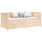 vidaXL Sofá cama madera maciza de pino 80x200 cm vidaXL Sofá cama madera maciza de pino 80x200 cm