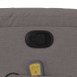 vidaXL Sillón de masaje reclinable de tela gris taupé vidaXL Sillón de masaje reclinable de tela gris taupé