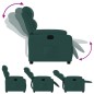 vidaXL Sillón reclinable de tela verde oscuro vidaXL Sillón reclinable de tela verde oscuro