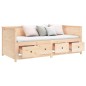 vidaXL Sofá cama madera maciza de pino 80x200 cm vidaXL Sofá cama madera maciza de pino 80x200 cm
