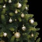 vidaXL Árbol de Navidad artificial con bisagras 300 LED y bolas 180 cm vidaXL Árbol de Navidad artificial con bisagras 300 LED y bolas 180 cm