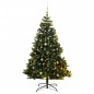 vidaXL Árbol de Navidad artificial con bisagras 300 LED y bolas 210 cm vidaXL Árbol de Navidad artificial con bisagras 300 LED y bolas 210 cm