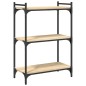 vidaXL Librería 3 estantes madera ingeniería roble Sonoma 60x30x86 cm vidaXL Librería 3 estantes madera ingeniería roble Sonoma 60x30x86 cm