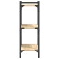 vidaXL Librería 3 estantes madera ingeniería roble Sonoma 60x30x86 cm vidaXL Librería 3 estantes madera ingeniería roble Sonoma 60x30x86 cm