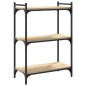 vidaXL Librería 3 estantes madera ingeniería roble Sonoma 60x30x86 cm vidaXL Librería 3 estantes madera ingeniería roble Sonoma 60x30x86 cm