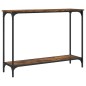 vidaXL Mesa consola madera de ingeniería roble ahumado 101x30,5x75 cm vidaXL Mesa consola madera de ingeniería roble ahumado 101x30,5x75 cm