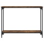 vidaXL Mesa consola madera de ingeniería roble ahumado 101x30,5x75 cm vidaXL Mesa consola madera de ingeniería roble ahumado 101x30,5x75 cm
