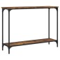 vidaXL Mesa consola madera de ingeniería roble ahumado 101x30,5x75 cm vidaXL Mesa consola madera de ingeniería roble ahumado 101x30,5x75 cm