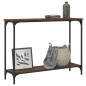 vidaXL Mesa consola madera de ingeniería marrón roble 101x30,5x75 cm vidaXL Mesa consola madera de ingeniería marrón roble 101x30,5x75 cm