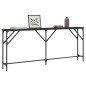 vidaXL Mesa consola madera de ingeniería negro 180x23x75 cm vidaXL Mesa consola madera de ingeniería negro 180x23x75 cm