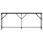 vidaXL Mesa consola madera de ingeniería negro 180x23x75 cm vidaXL Mesa consola madera de ingeniería negro 180x23x75 cm