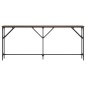 vidaXL Mesa consola madera de ingeniería marrón roble 180x23x75 cm