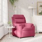vidaXL Sillón reclinable de terciopelo rojo tinto vidaXL Sillón reclinable de terciopelo rojo tinto