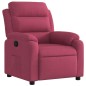 vidaXL Sillón reclinable de terciopelo rojo tinto vidaXL Sillón reclinable de terciopelo rojo tinto