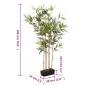 vidaXL Árbol de bambú artificial con 1288 hojas verde 180 cm vidaXL Árbol de bambú artificial con 1288 hojas verde 180 cm