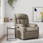 vidaXL Sillón reclinable de cuero sintético color capuchino vidaXL Sillón reclinable de cuero sintético color capuchino