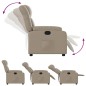 vidaXL Sillón reclinable de cuero sintético color capuchino vidaXL Sillón reclinable de cuero sintético color capuchino