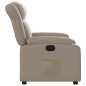 vidaXL Sillón reclinable de cuero sintético color capuchino vidaXL Sillón reclinable de cuero sintético color capuchino