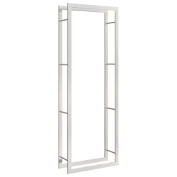 vidaXL Estante para leña acero inoxidable 80x28x222 cm