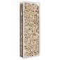 vidaXL Estante para leña acero inoxidable 80x28x222 cm