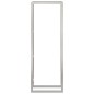 vidaXL Estante para leña acero inoxidable 80x28x222 cm