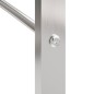 vidaXL Estante para leña acero inoxidable 80x28x222 cm