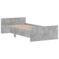 vidaXL Estructura de cama madera contrachapada gris hormigón 100x200cm vidaXL Estructura de cama madera contrachapada gris hormigón 100x200cm