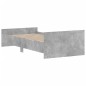 vidaXL Estructura de cama madera contrachapada gris hormigón 100x200cm vidaXL Estructura de cama madera contrachapada gris hormigón 100x200cm