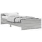 vidaXL Estructura de cama madera contrachapada gris Sonoma 100x200 cm vidaXL Estructura de cama madera contrachapada gris Sonoma 100x200 cm