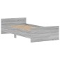 vidaXL Estructura de cama madera contrachapada gris Sonoma 100x200 cm vidaXL Estructura de cama madera contrachapada gris Sonoma 100x200 cm