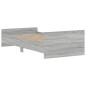 vidaXL Estructura de cama madera contrachapada gris Sonoma 100x200 cm vidaXL Estructura de cama madera contrachapada gris Sonoma 100x200 cm