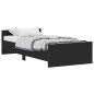 vidaXL Estructura de cama madera contrachapada negra 90x190 cm vidaXL Estructura de cama madera contrachapada negra 90x190 cm