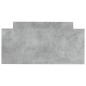 vidaXL Estructura de cama madera contrachapada gris hormigón 90x200cm