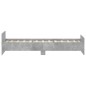 vidaXL Estructura de cama madera contrachapada gris hormigón 90x200cm