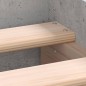 vidaXL Estructura de cama madera contrachapada gris hormigón 90x200cm