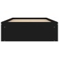 vidaXL Estructura de cama negra 90x190 cm vidaXL Estructura de cama negra 90x190 cm