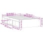vidaXL Estructura de cama negra 90x190 cm vidaXL Estructura de cama negra 90x190 cm