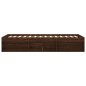 vidaXL Estructura de cama roble marrón 90x200 cm
