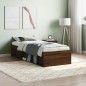 vidaXL Estructura de cama roble marrón 75x190 cm vidaXL Estructura de cama roble marrón 75x190 cm