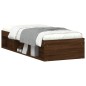 vidaXL Estructura de cama roble marrón 75x190 cm vidaXL Estructura de cama roble marrón 75x190 cm