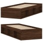 vidaXL Estructura de cama roble marrón 75x190 cm vidaXL Estructura de cama roble marrón 75x190 cm
