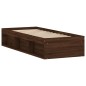 vidaXL Estructura de cama roble marrón 75x190 cm vidaXL Estructura de cama roble marrón 75x190 cm