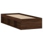 vidaXL Estructura de cama roble marrón 75x190 cm vidaXL Estructura de cama roble marrón 75x190 cm